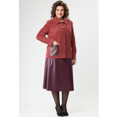 Spódnica Anastasia Mak 819Y Bordeaux