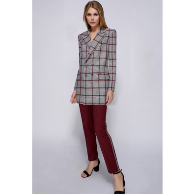 Spodnie Bazalini 3886 bordowe
