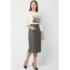Spódnica Bazalini 3714 szaro-khaki