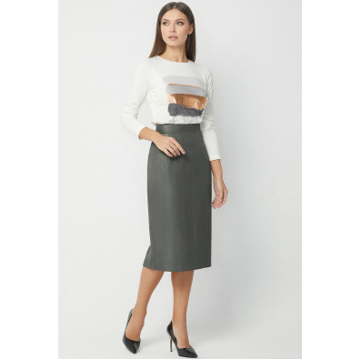 Spódnica Bazalini 3714 szaro-khaki